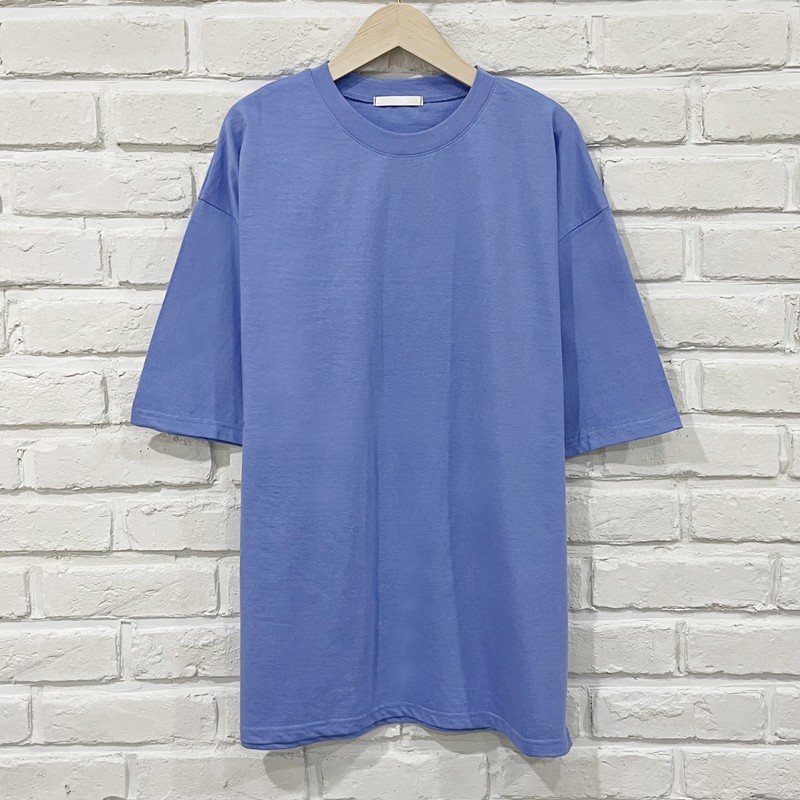 반팔 티셔츠 블루 색상 이미지-S1L61