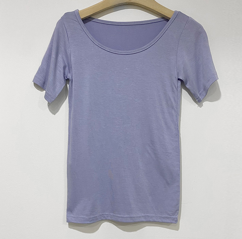 반팔 티셔츠 라벤더 색상 이미지-S1L62